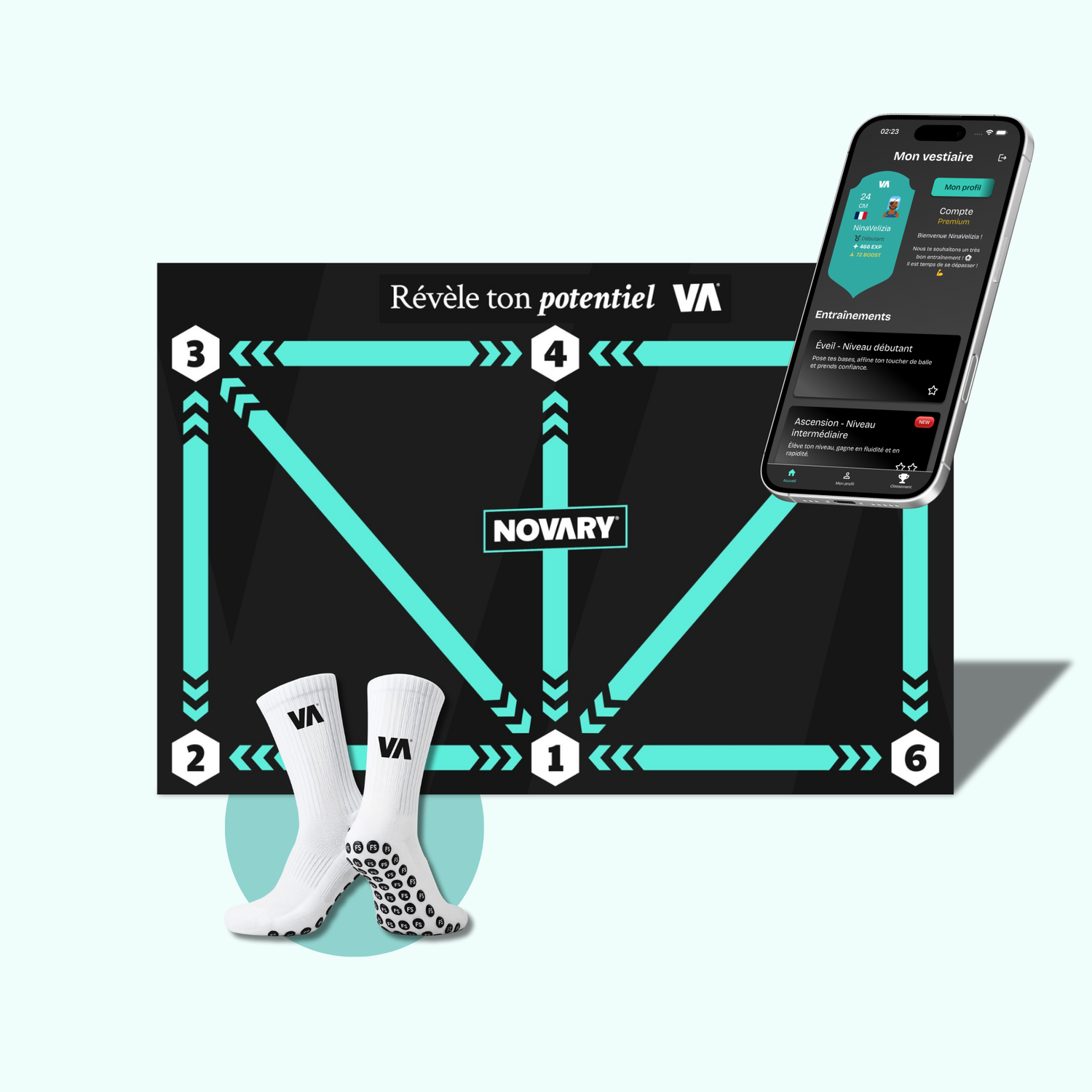 Pack d’entraînement Football Novary® – Maîtrise Totale, Partout